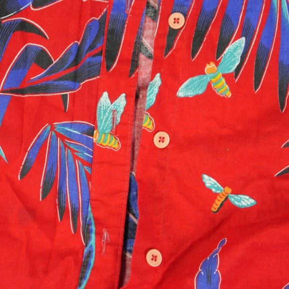 EUC Mr. Witt Floral Multicolor Casual Shirt Tropical Size L S1-8375 - Picture 10 of 10